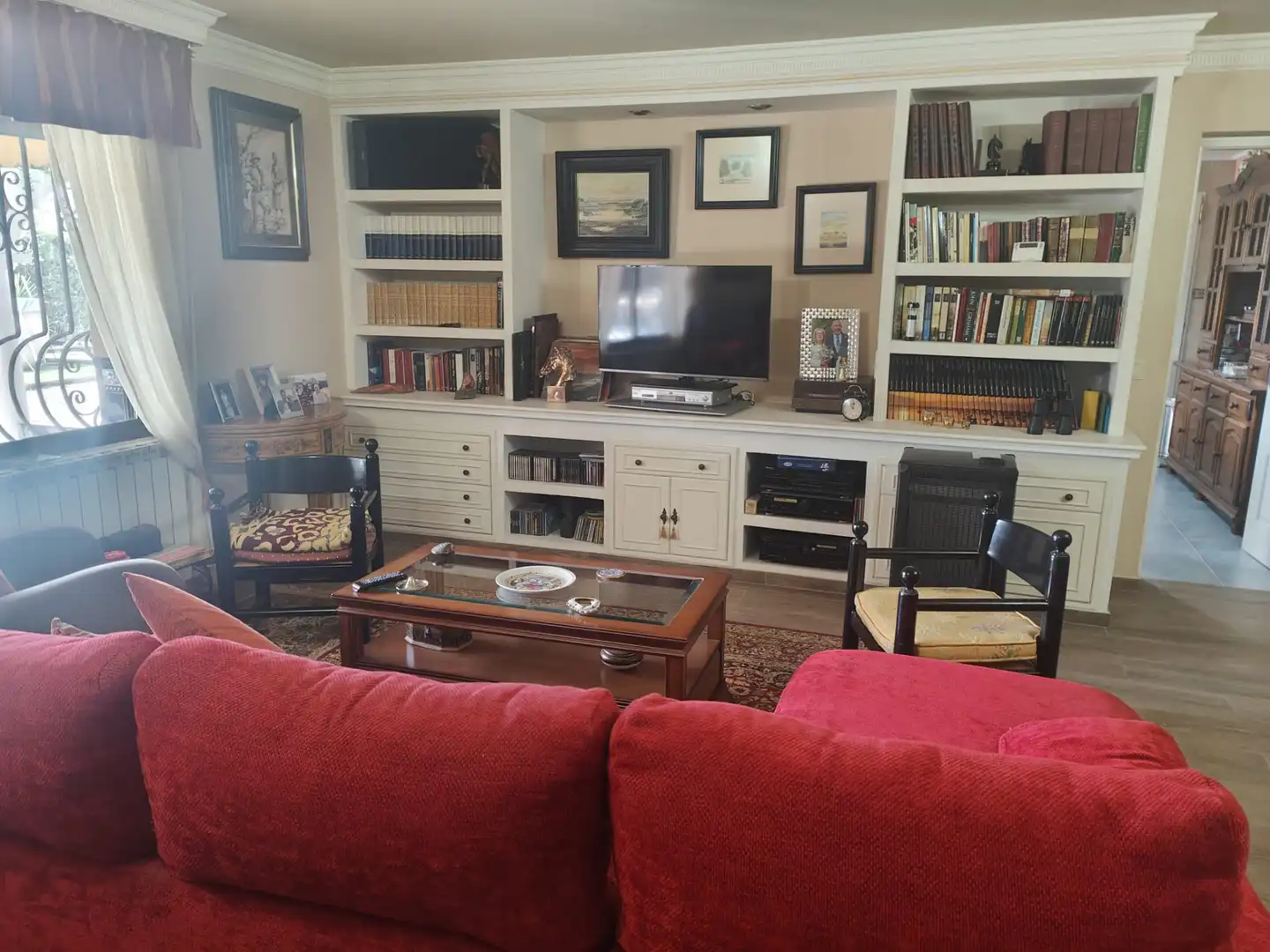 Sala de estar de Casa o chalet en venta en Castalla con Aire acondicionado, Amueblado y Horno