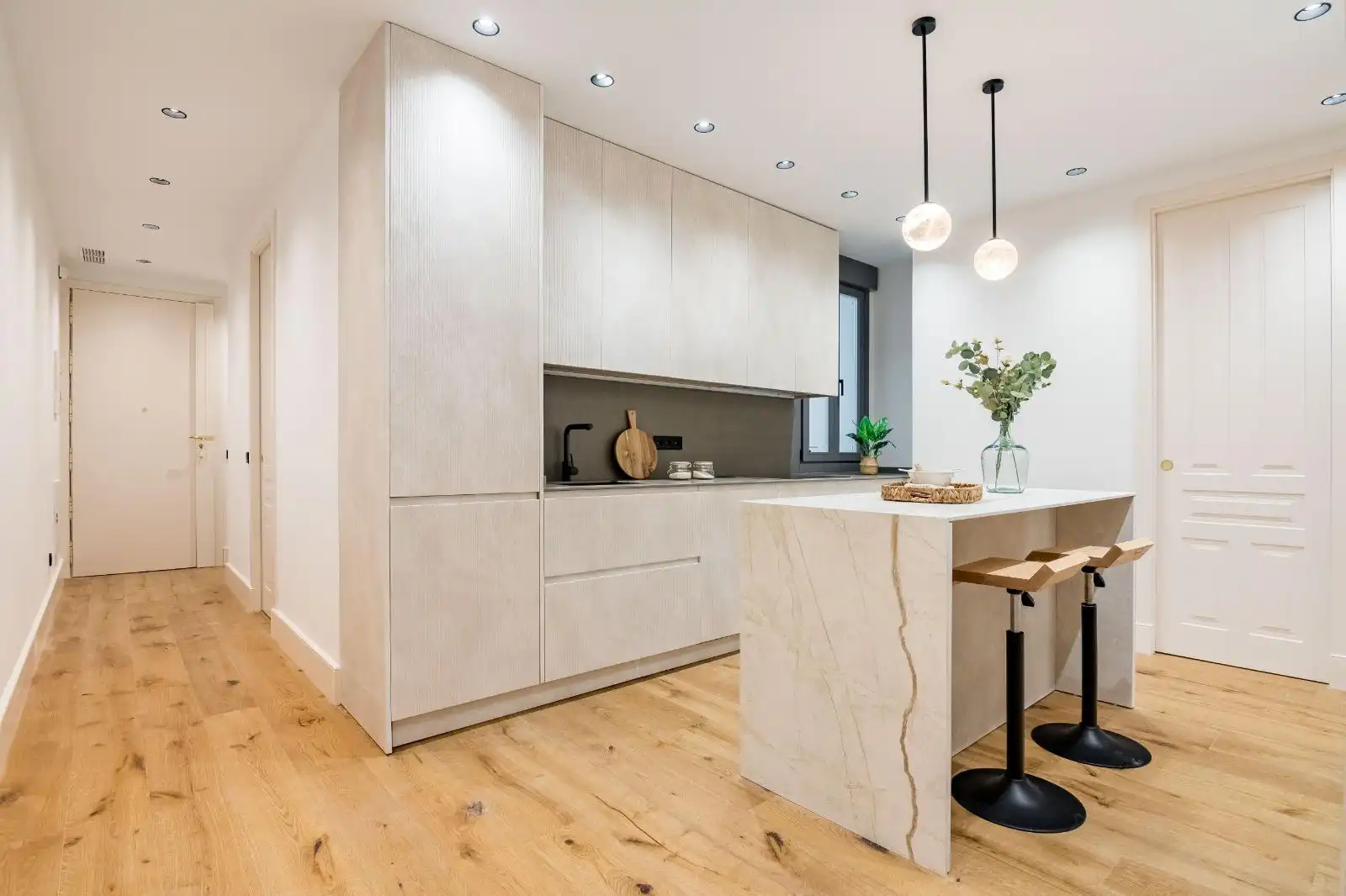 Kitchen of Flat for sale in Madrid  with Air Conditioner, Heating and Terrace