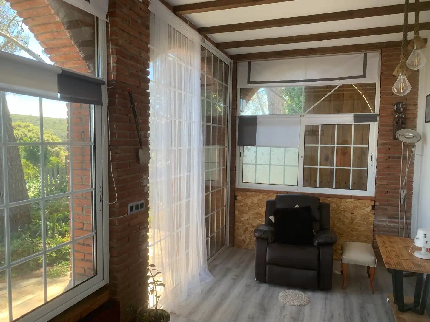 Terraza de Finca rústica en venta en Vallirana con Aire acondicionado, Calefacción y Jardín privado