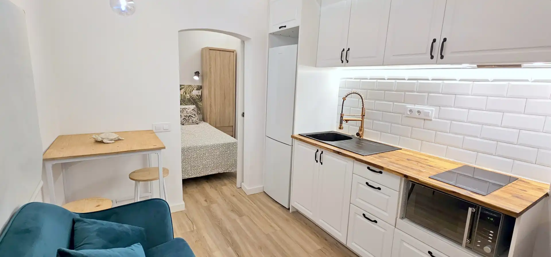 Cocina de Planta baja de alquiler en Barcelona con Aire acondicionado, Calefacción y Parquet