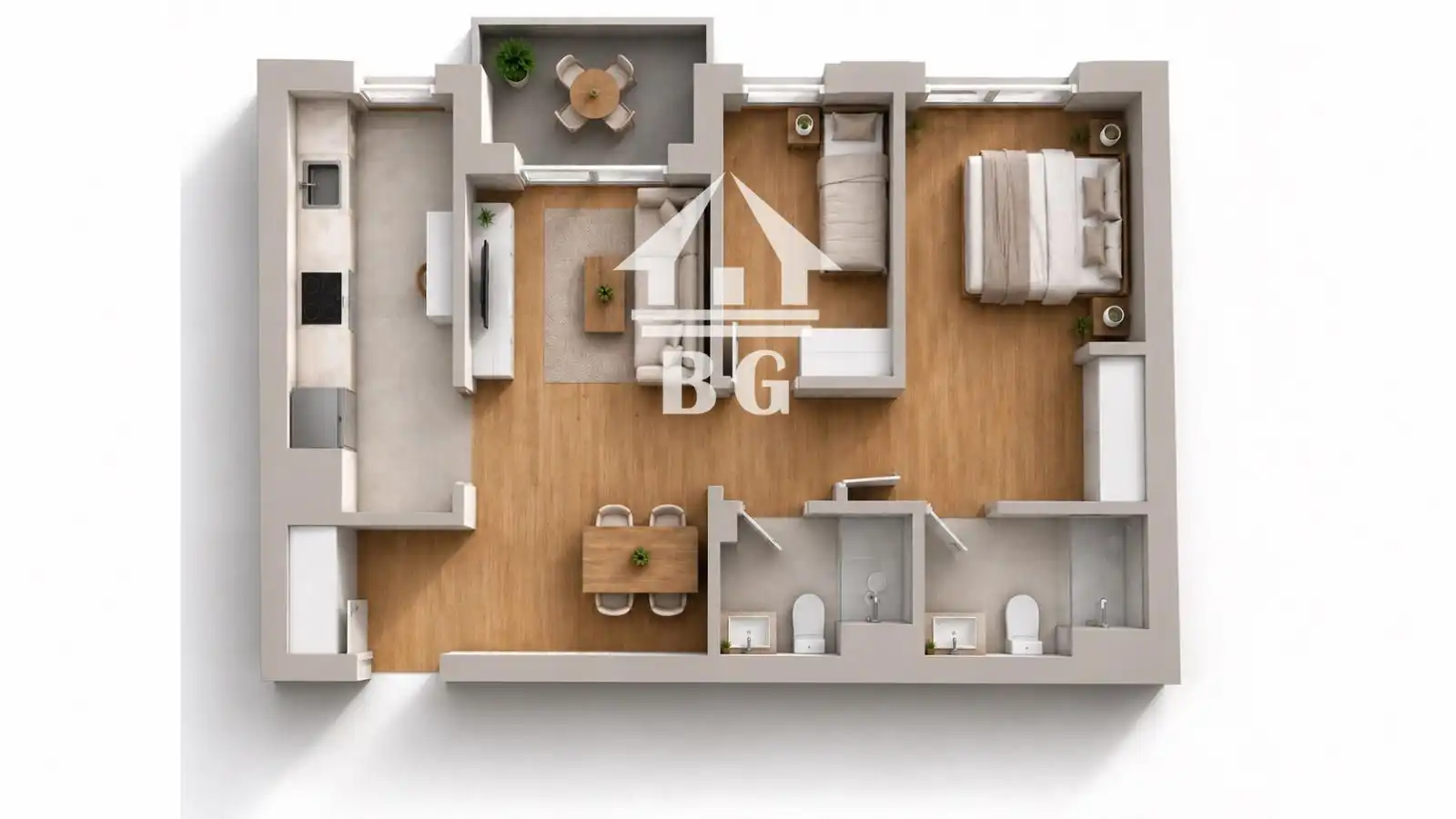 Bedroom of Flat for sale in Blanes  with Heating, Terrace and Swimming Pool