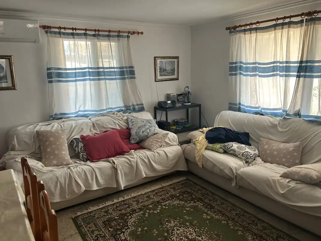Sala d'estar de Casa o xalet en venda en Gandia amb Aire condicionat, Jardí privat i Terrassa