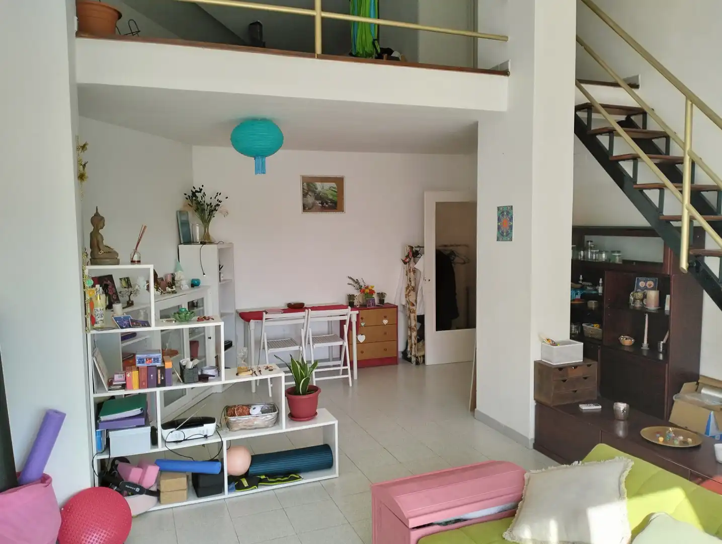 Sala de estar de Ático en venta en Banyoles con Aire acondicionado, Parquet y Terraza