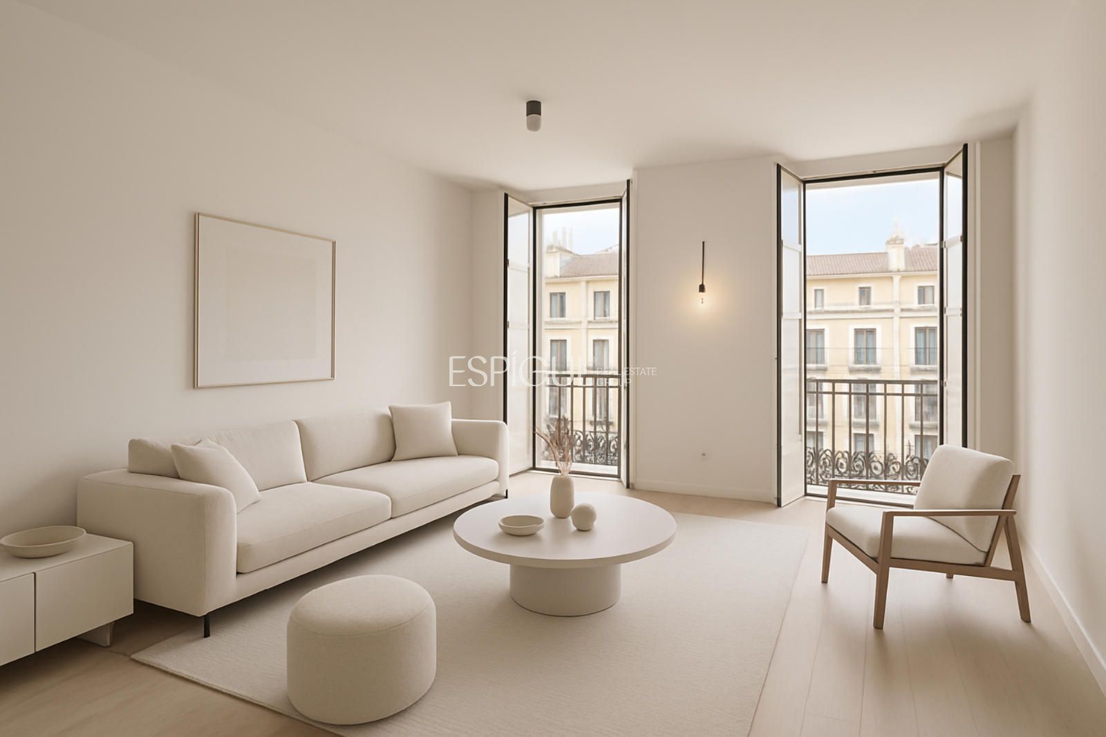 Living room of Flat for sale in Girona Capital  with Air Conditioner, Heating and Parquet flooring