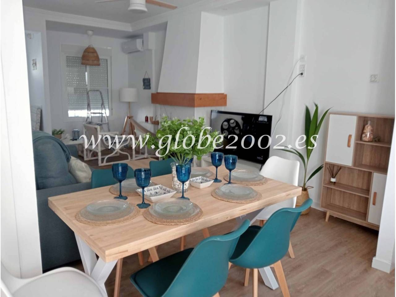 Dining room of House or chalet to rent in Chiclana de la Frontera  with Air Conditioner, Furnished and Community pool