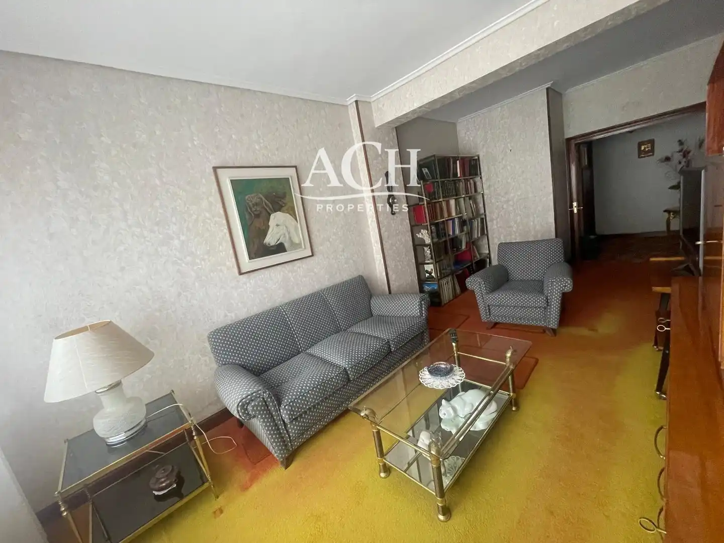 Sala d'estar de Pis de lloguer en Bilbao  amb Terrassa, Moblat i Balcó