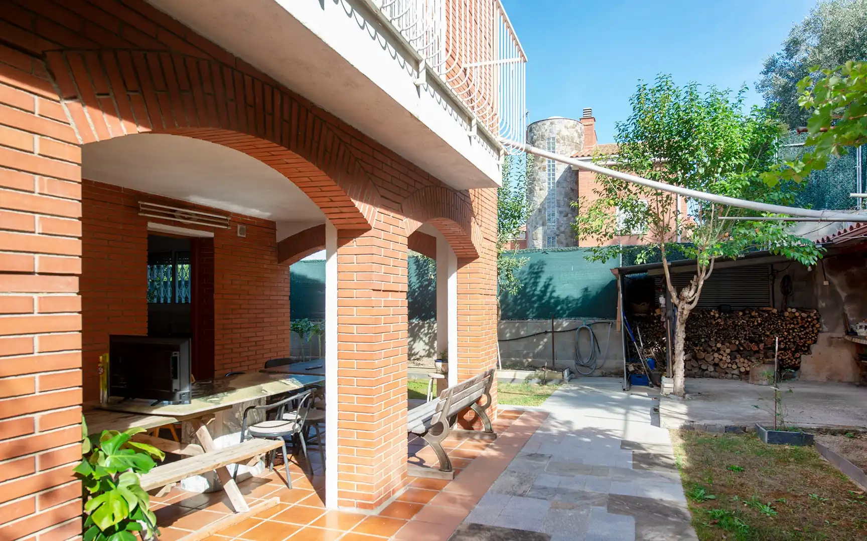 Terraza de Casa o chalet en venta en Sant Fost de Campsentelles, Barcelona