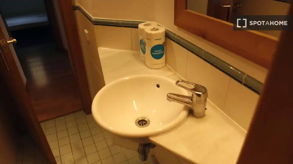 Baño de Piso de alquiler en Barcelona con Aire acondicionado, Calefacción y Amueblado