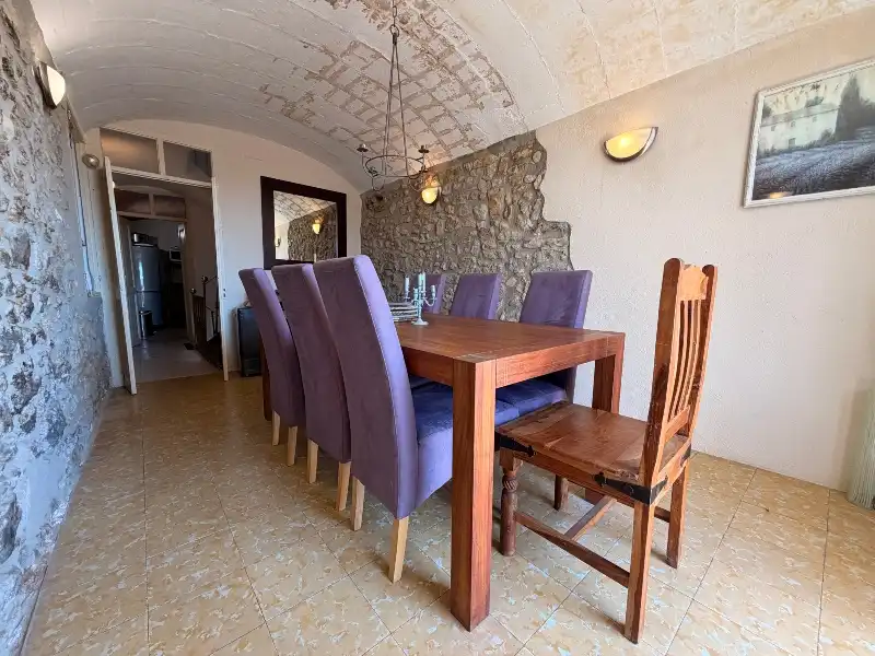 Dining room of Country homes for sale in Saus, Camallera i Llampaies  with Terrace and Balcony