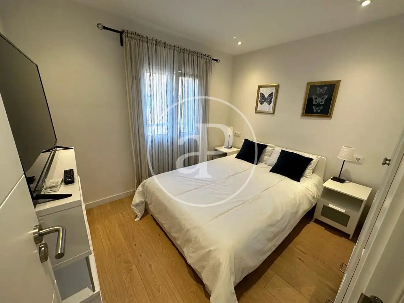 Schlafzimmer von Wohnung zur Miete in  Palma de Mallorca mit Klimaanlage, Heizung und Möbliert