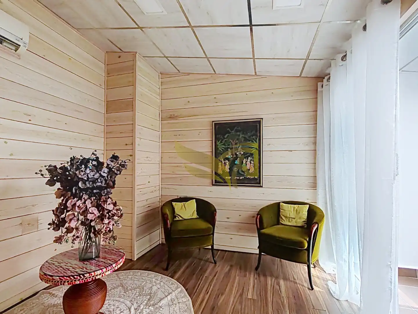 Sala de estar de Casa adosada en venta en Murcia con Aire acondicionado, Jardín privado y Parquet