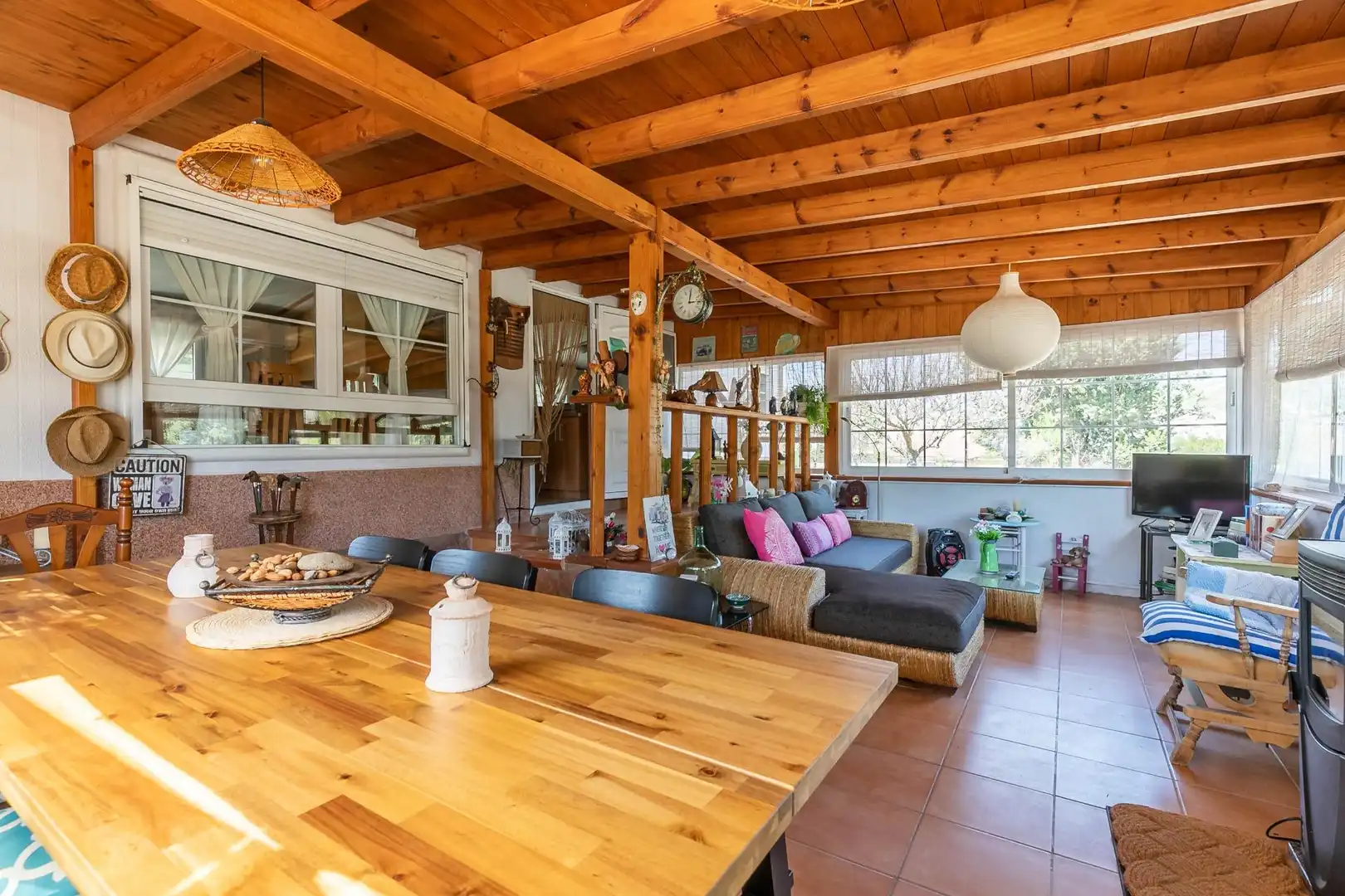 Dining room of Houses for sale in Almoguera  with Air Conditioner, Heating and Private garden