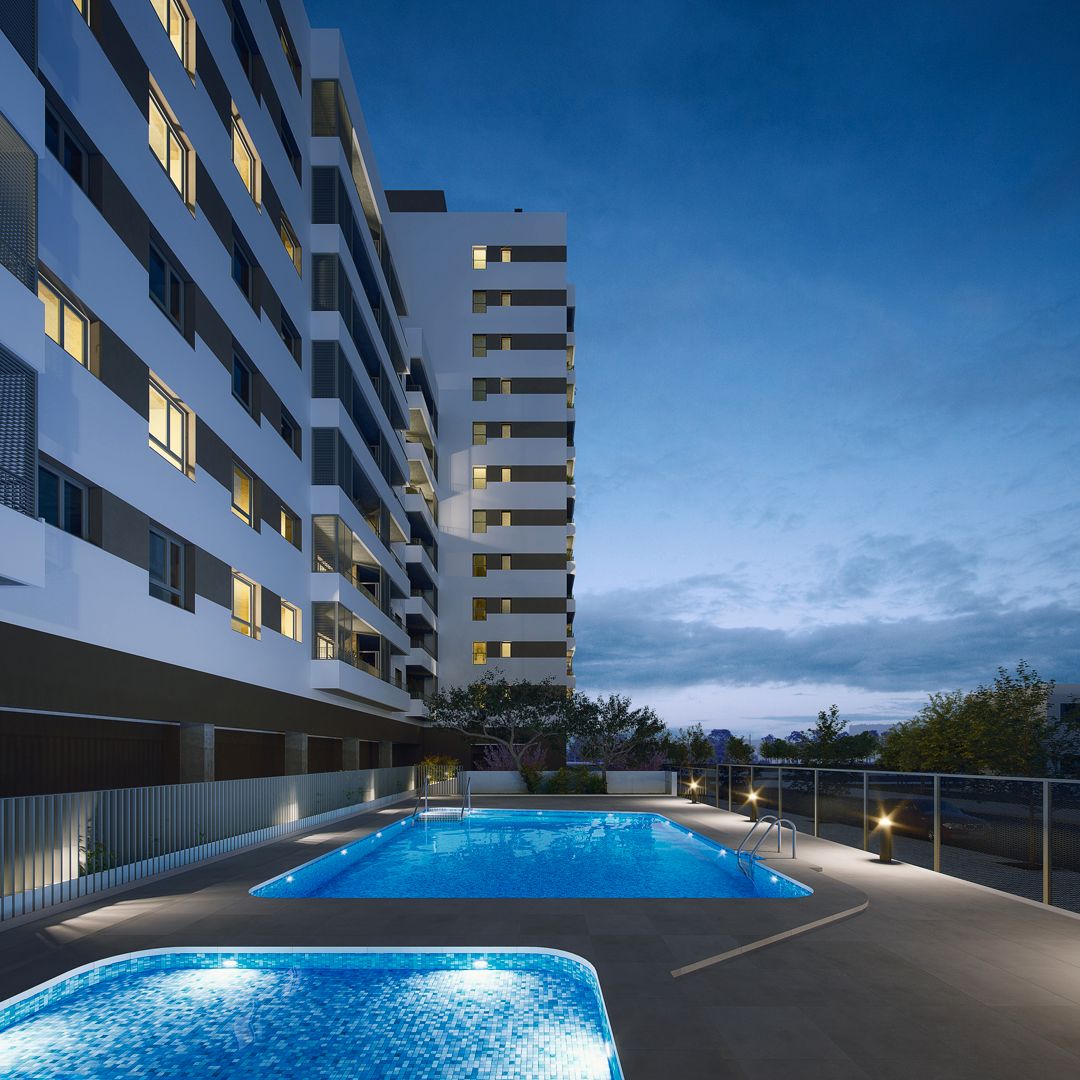 Swimming pool of Flat for sale in Quart de Poblet  with Air Conditioner, Terrace and Storage room