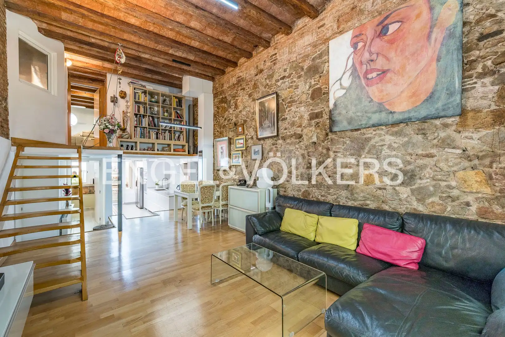 Living room of Flat for sale in Barcelona  with Heating and Parquet flooring