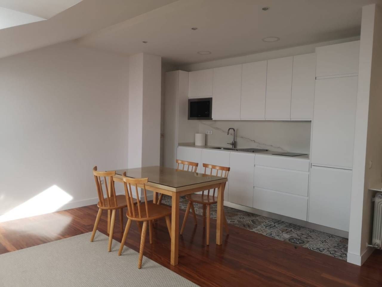 Kitchen of Flat to rent in Zamora Capital   with Heating and Parquet flooring