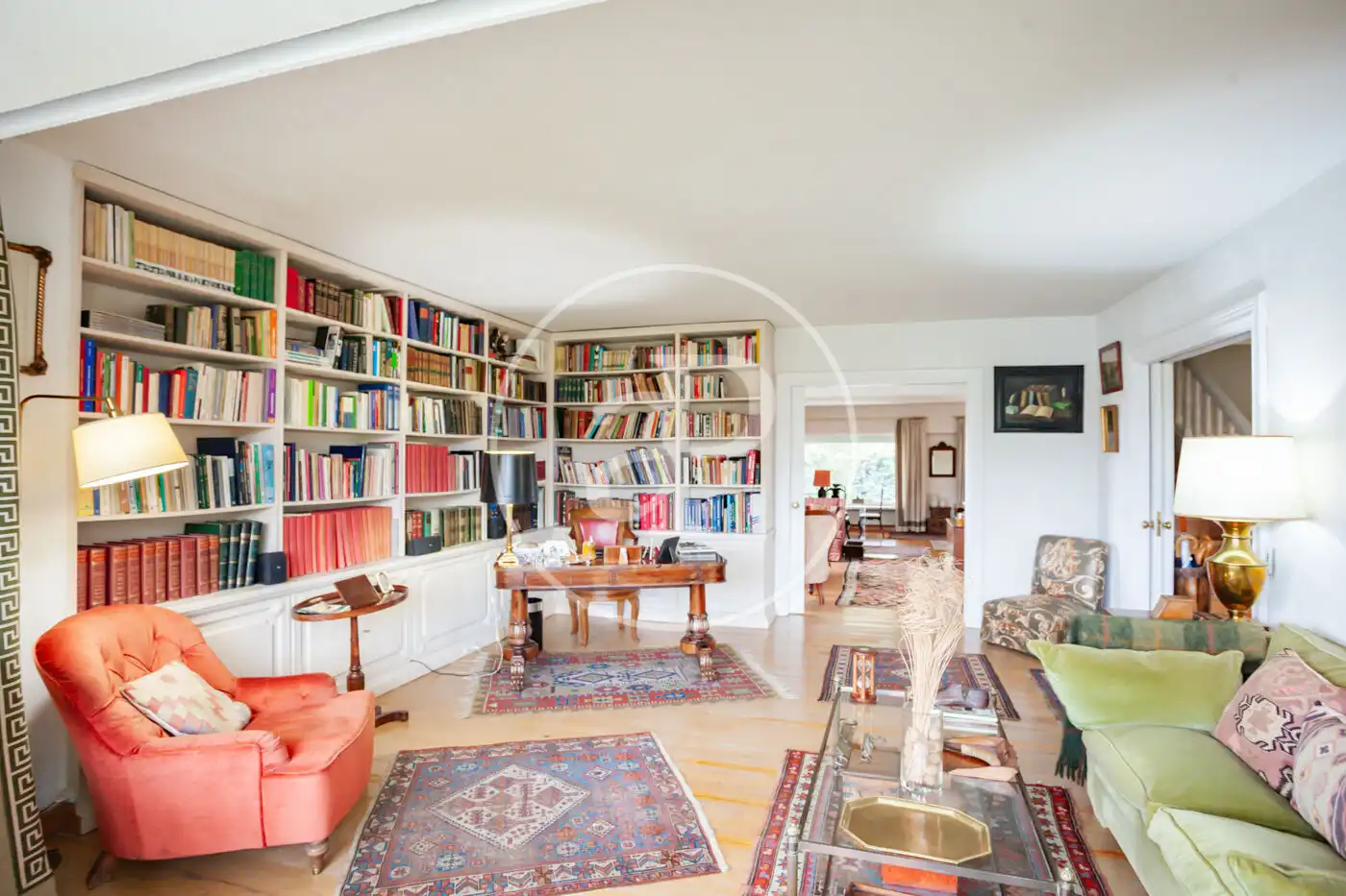 Living room of Houses for sale in Madrid  with Heating, Private garden and Terrace