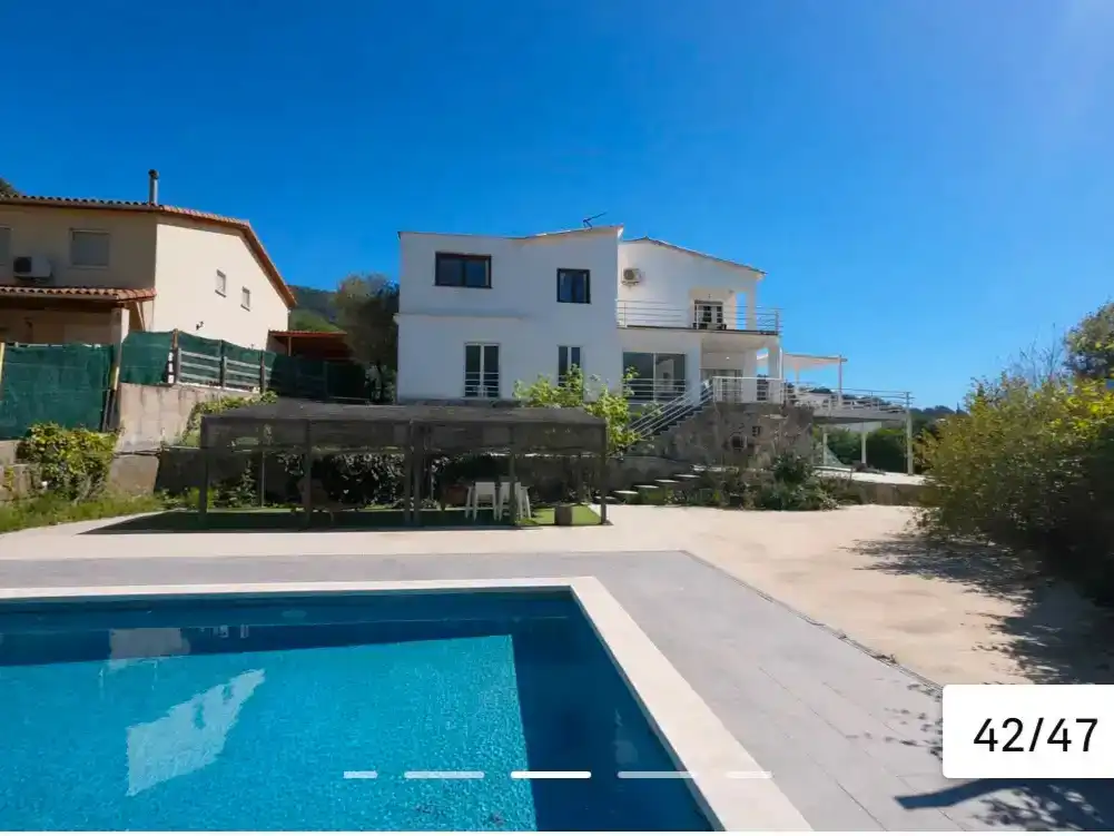 Schwimmbecken von Wohnung zur Miete in Sant Gregori mit Klimaanlage, Privatgarten und Parkett