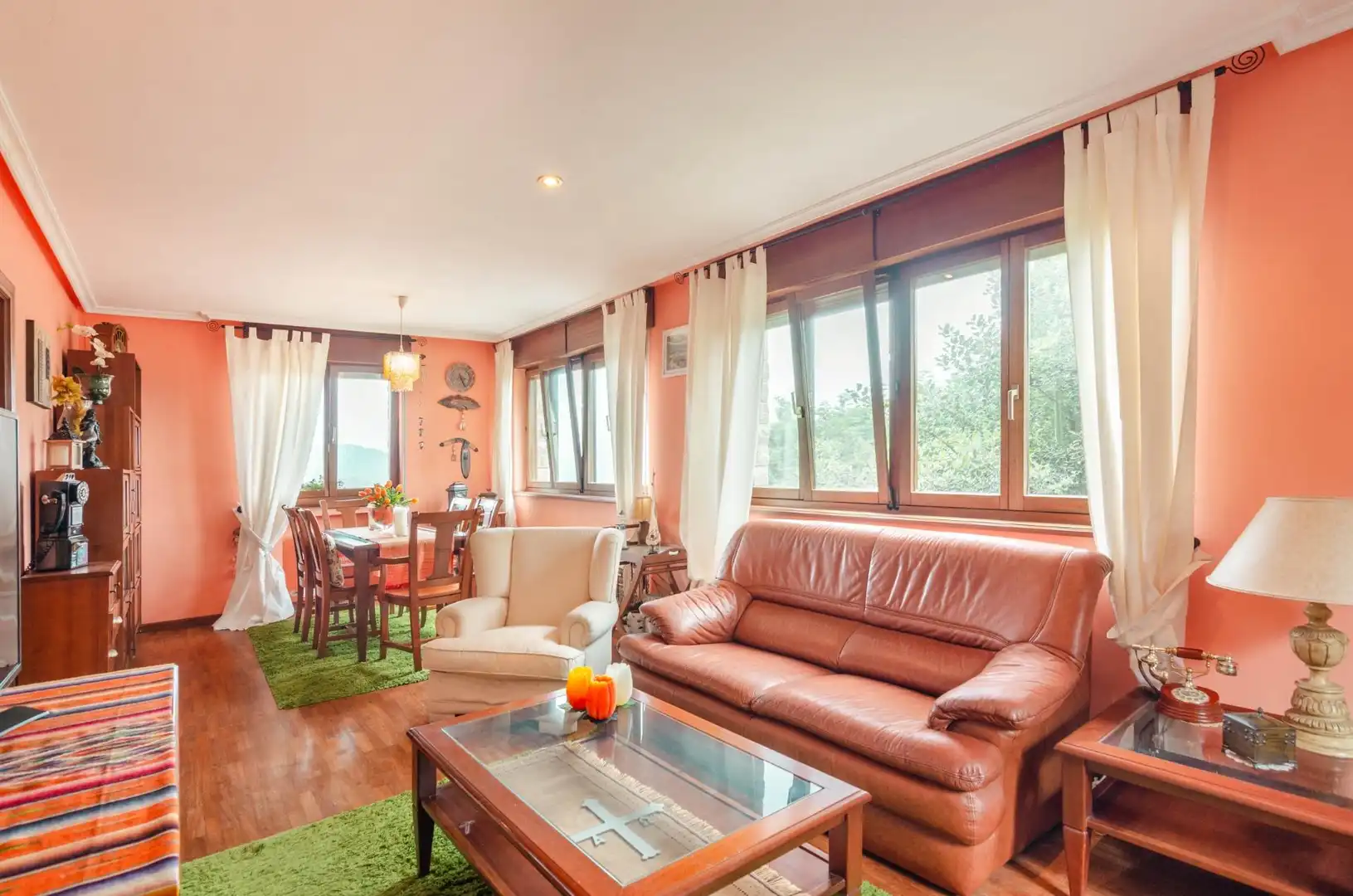 Sala de estar de Casa o chalet en venta en Pravia con Calefacción, Jardín privado y Parquet