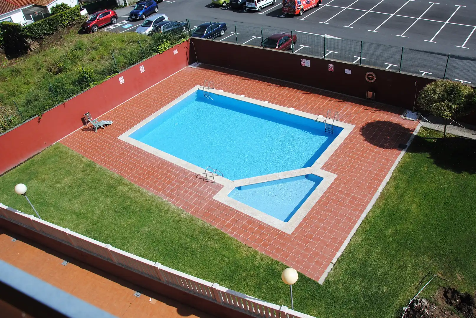 Swimming pool of Apartments for rent in Sanxenxo  with Furnished, Oven and Washing machine