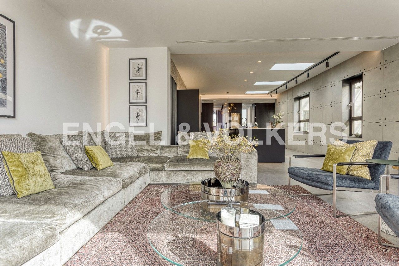 Sala de estar de Ático en venta en  Barcelona Capital con Aire acondicionado, Calefacción y Terraza