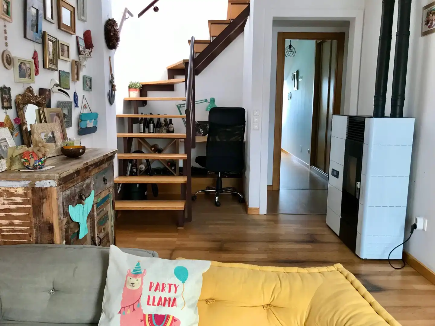 Living room of Attic for sale in Porto do Son  with Terrace and Furnished