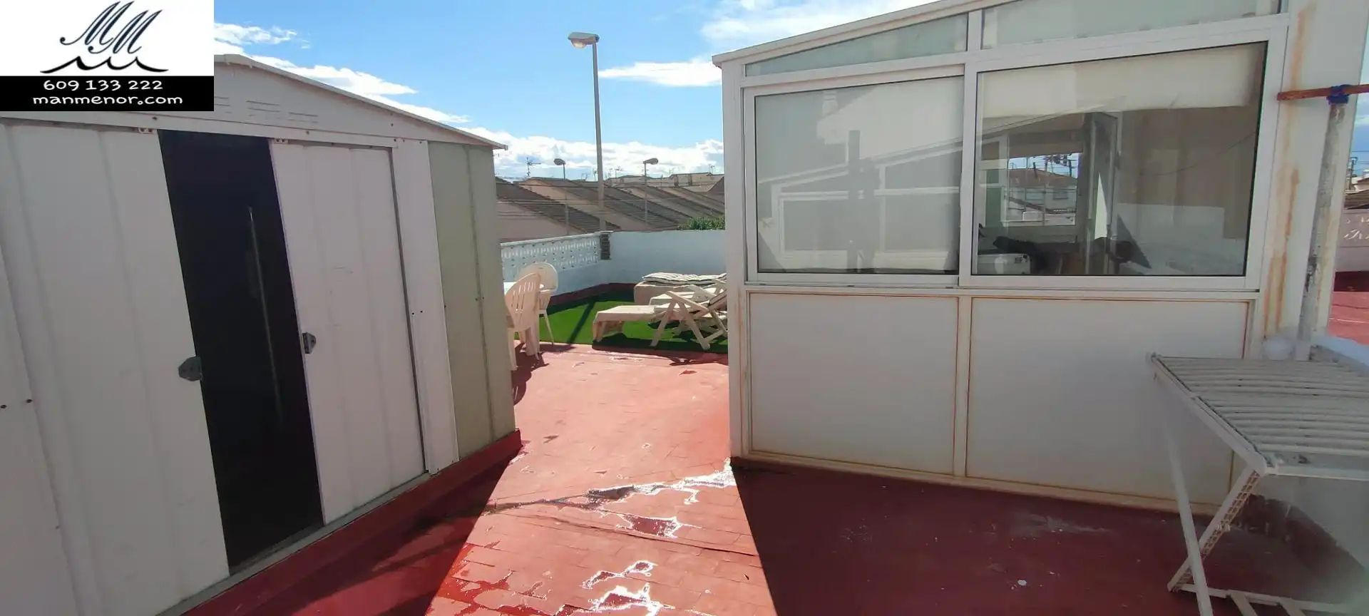 Terraza de Casa adosada en venta en Cartagena con Aire acondicionado, Jardín privado y Trastero