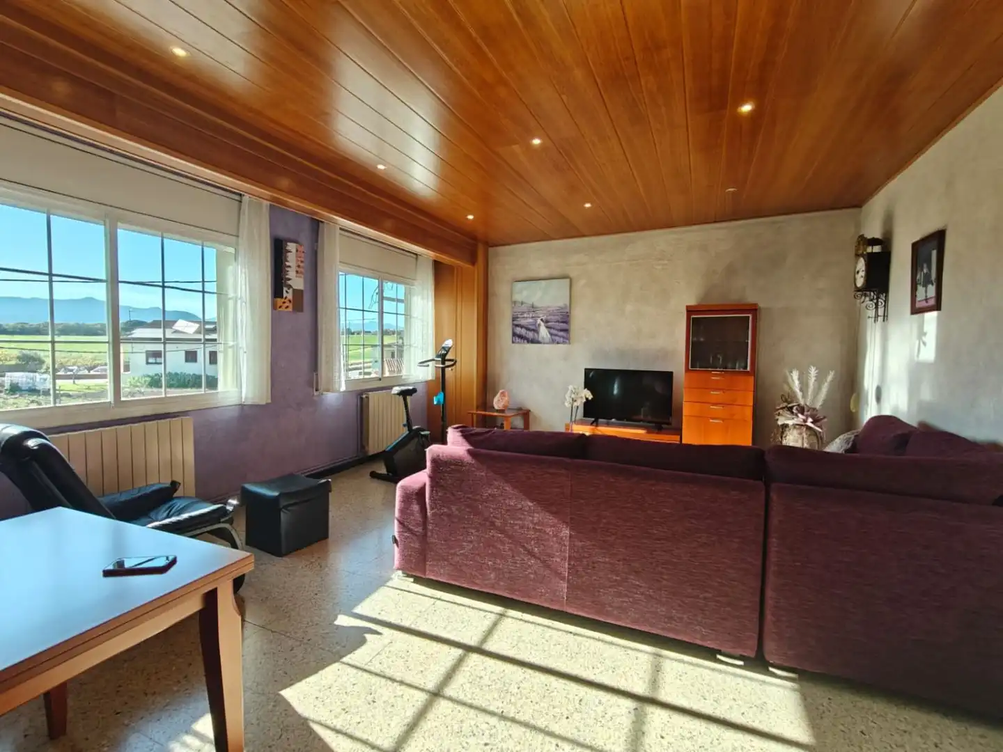 Living room of Detached homes for sale in Vilobí d'Onyar  with Air Conditioner, Heating and Terrace