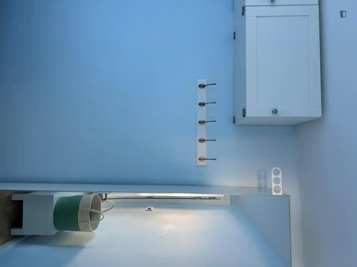 Cuina de Apartament de lloguer en Valencia amb Aire condicionat, Moblat i Forn