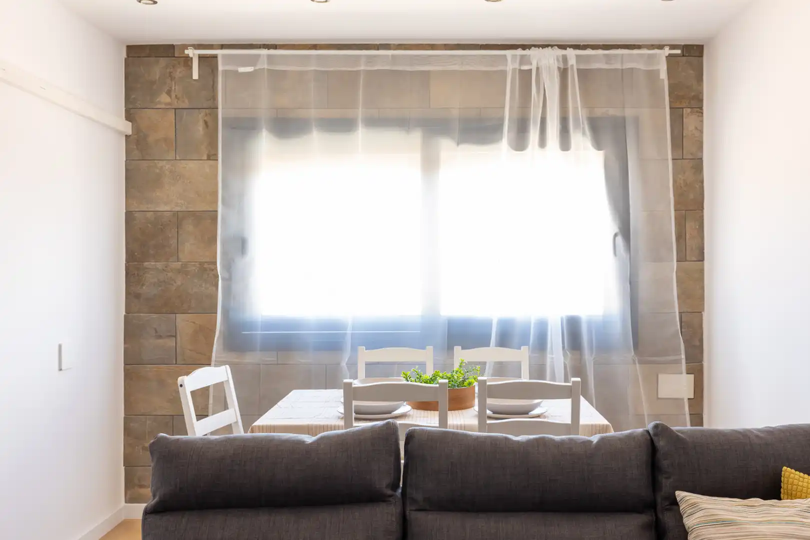 Dining room of Flat for rent in Terrassa  with Air Conditioner, Heating and Parquet flooring