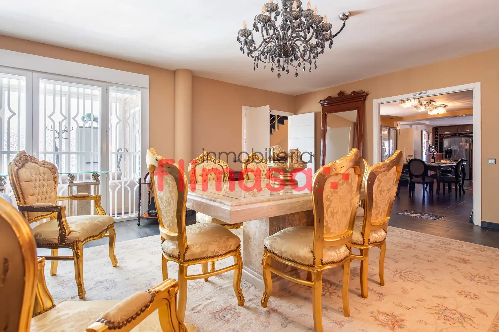 Dining room of Houses for sale in Villaviciosa de Odón  with Air Conditioner, Heating and Private garden