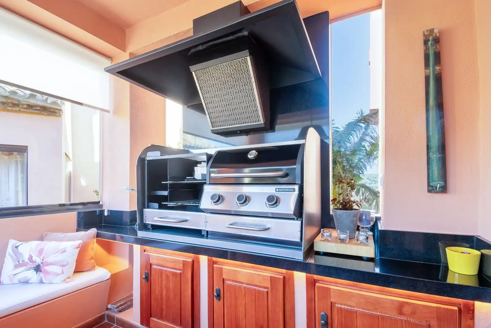 Cocina de Casa adosada en venta en Estepona con Aire acondicionado, Amueblado y Horno