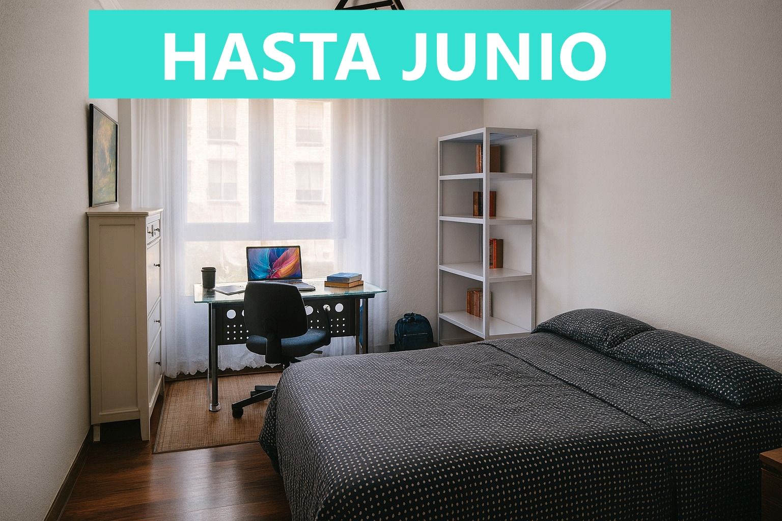 Bedroom of Flat to rent in Santander  with Heating, Terrace and Furnished