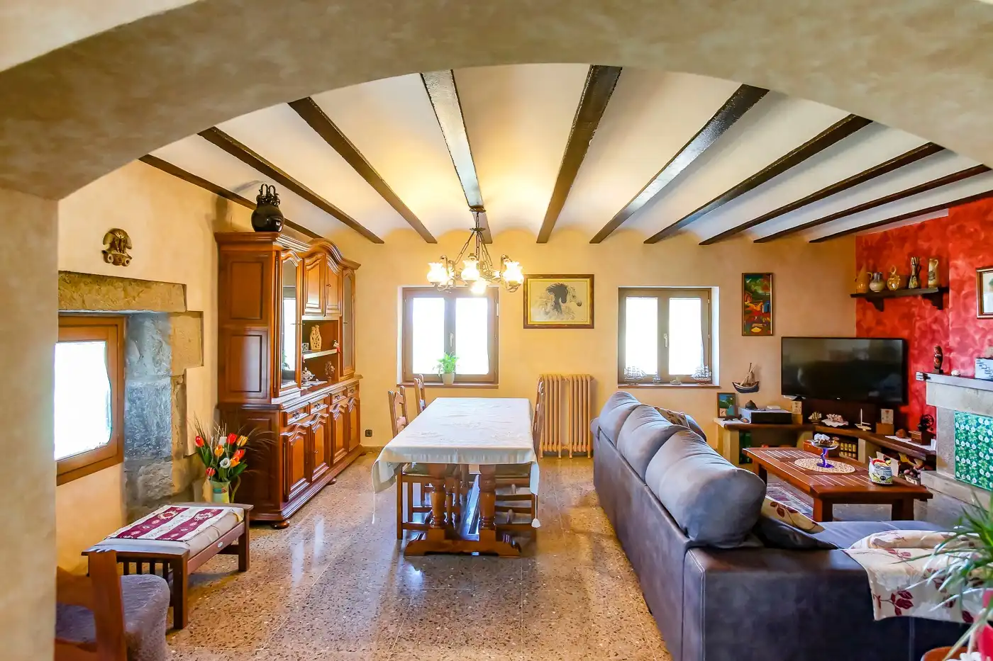 Sala d'estar de Finca rústica en venda en Vilanova de l'Aguda