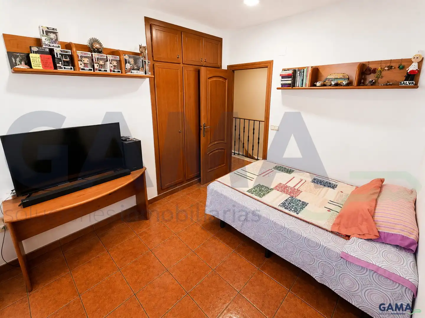 Habitación de Casa o chalet en venta en La Pobla Llarga con Aire acondicionado y Trastero