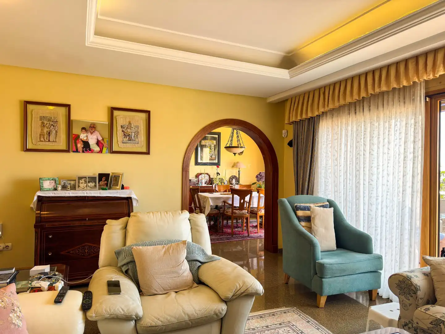 Sala d'estar de Casa o xalet en venda en Pájara amb Jardí privat i Moblat