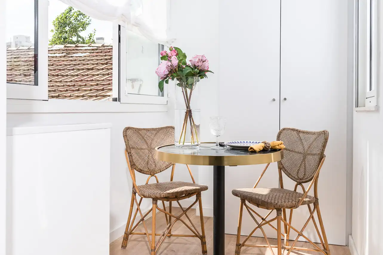 Terraza de Apartamento de alquiler en Barcelona con Aire acondicionado, Calefacción y Amueblado