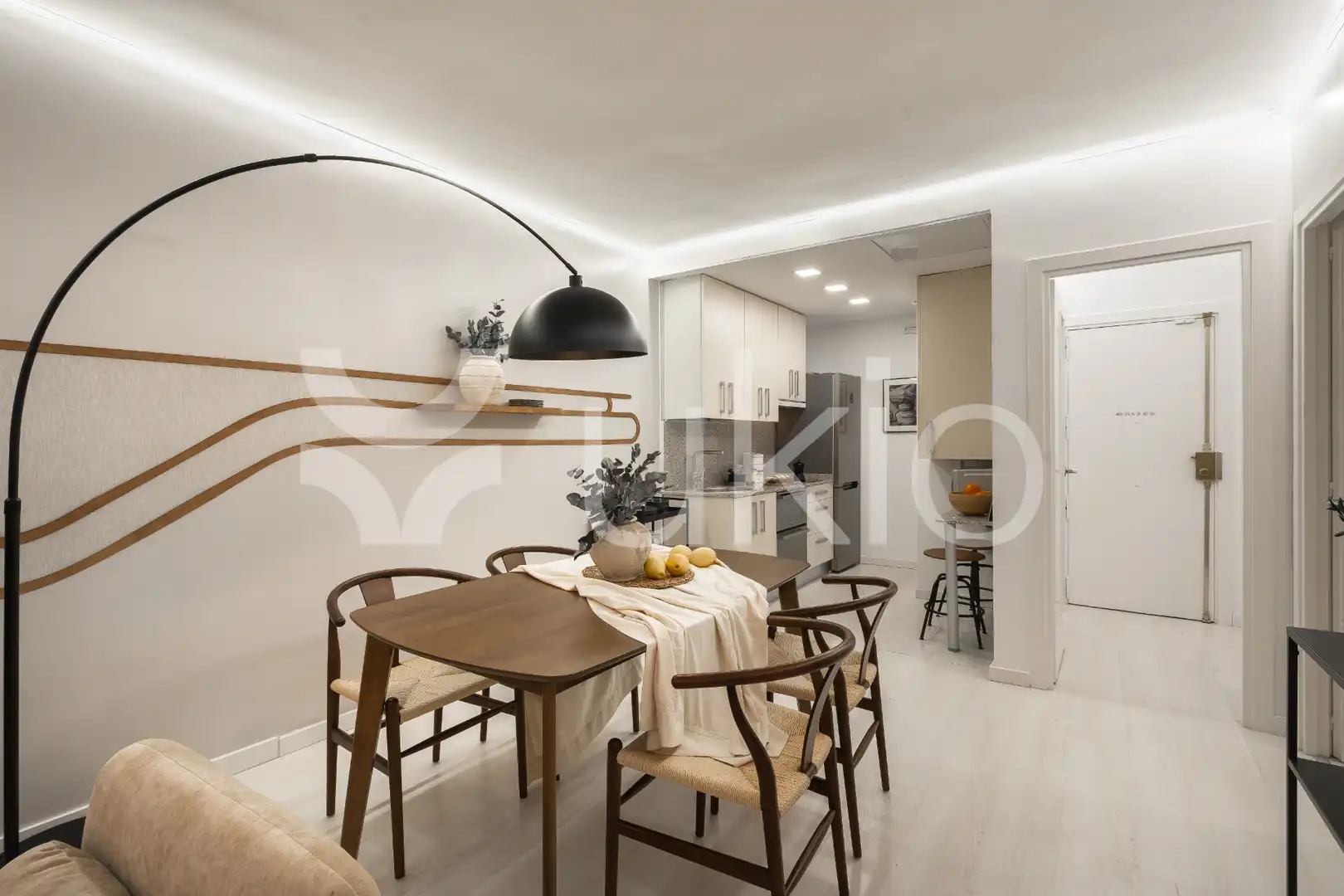Wohnzimmer von Wohnungen zur Miete in Madrid mit Klimaanlage, Heizung und Terrasse