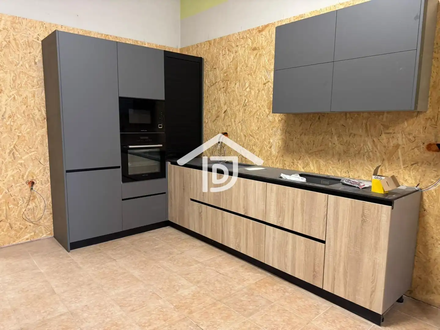 Cocina de Casa adosada en venta en Benimuslem con Aire acondicionado, Terraza y Trastero