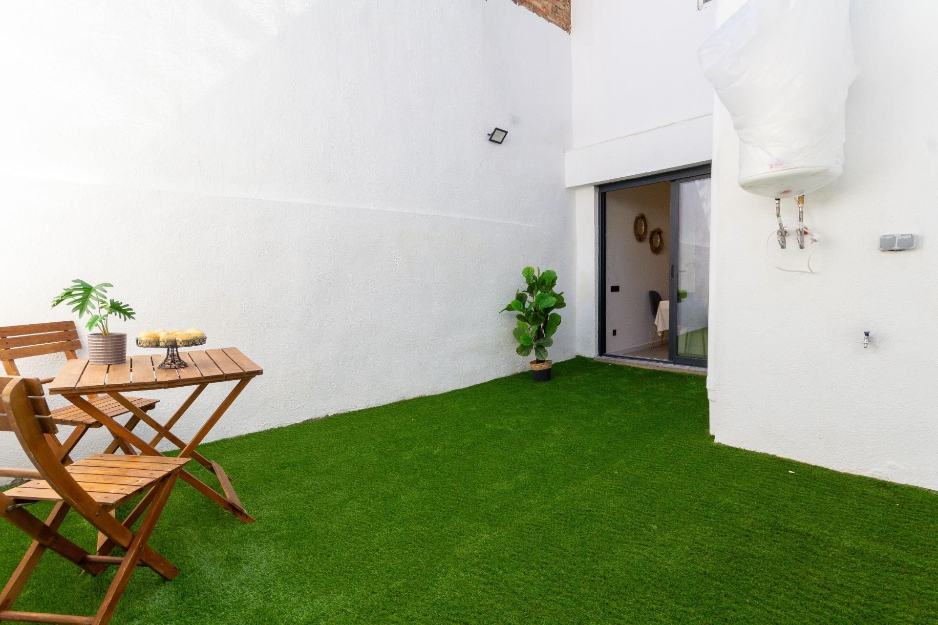Terrace of Planta baja for sale in Sabadell  with Air Conditioner, Heating and Parquet flooring