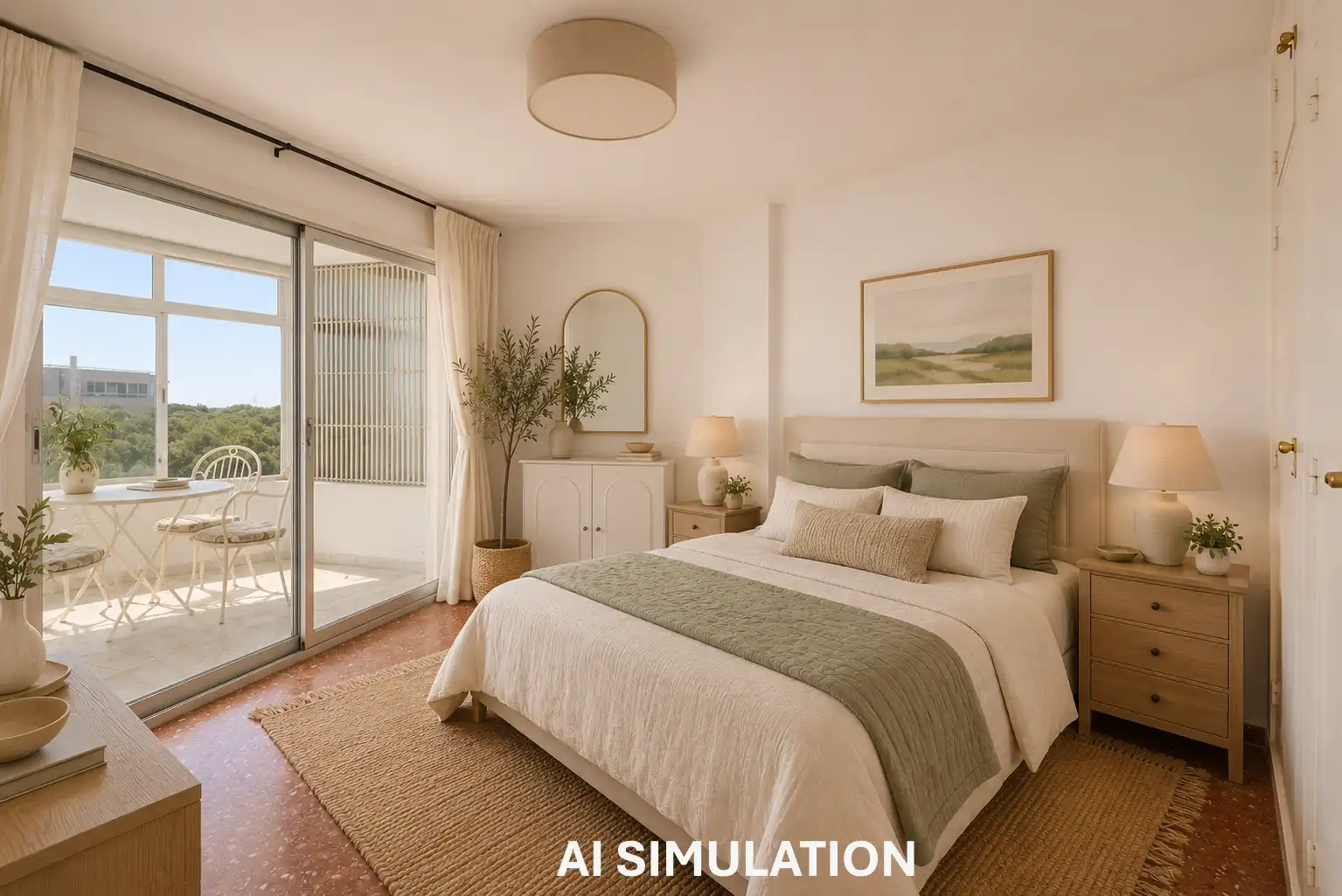 Schlafzimmer von Wohnungen zum Verkauf in Mijas mit Terrasse, Schwimmbad und Möbliert