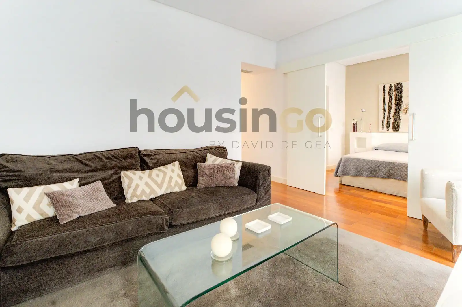Wohnzimmer von Wohnung zum Verkauf in Madrid mit Klimaanlage, Heizung und Parkett
