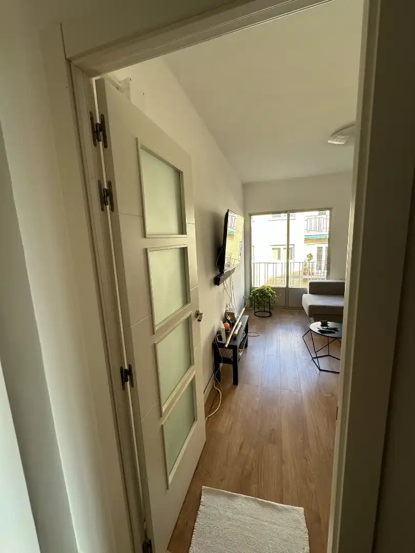 Living room of Flat for sale in Zaragoza  with Heating, Parquet flooring and Terrace