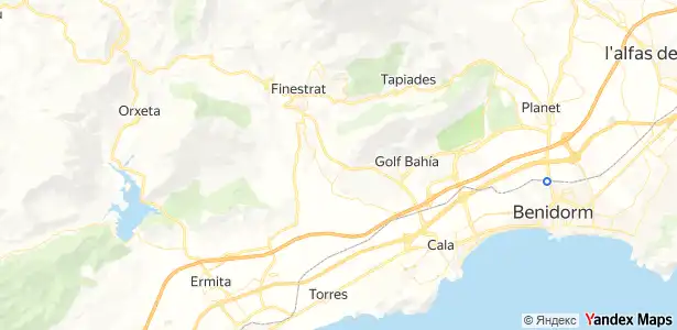 Vista exterior de Piso en venta en Finestrat