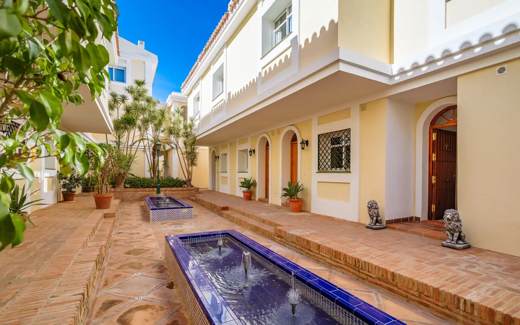 Exterior view of Duplexes for sale in Marbella  with Air Conditioner, Terrace and Swimming Pool