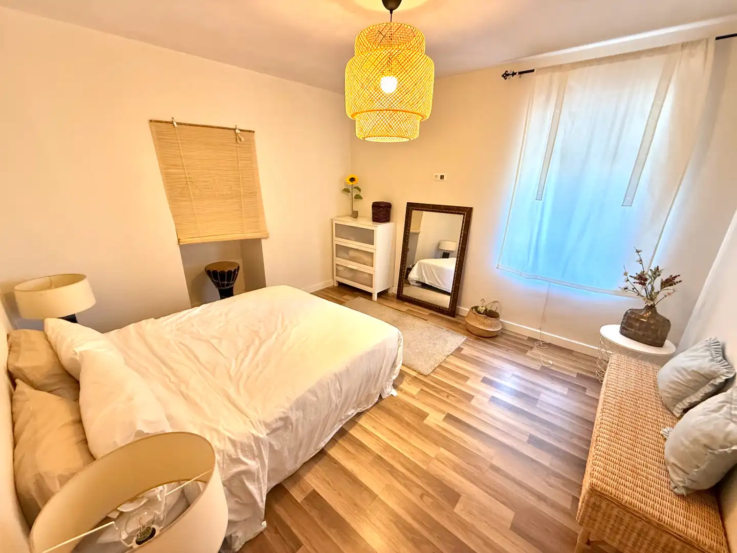 Schlafzimmer von Country house zum Verkauf in Torquemada mit Parkett, Terrasse und Möbliert