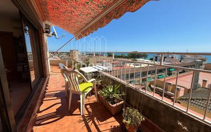 Balcony of Attic for sale in Pineda de Mar  with Air Conditioner and Terrace