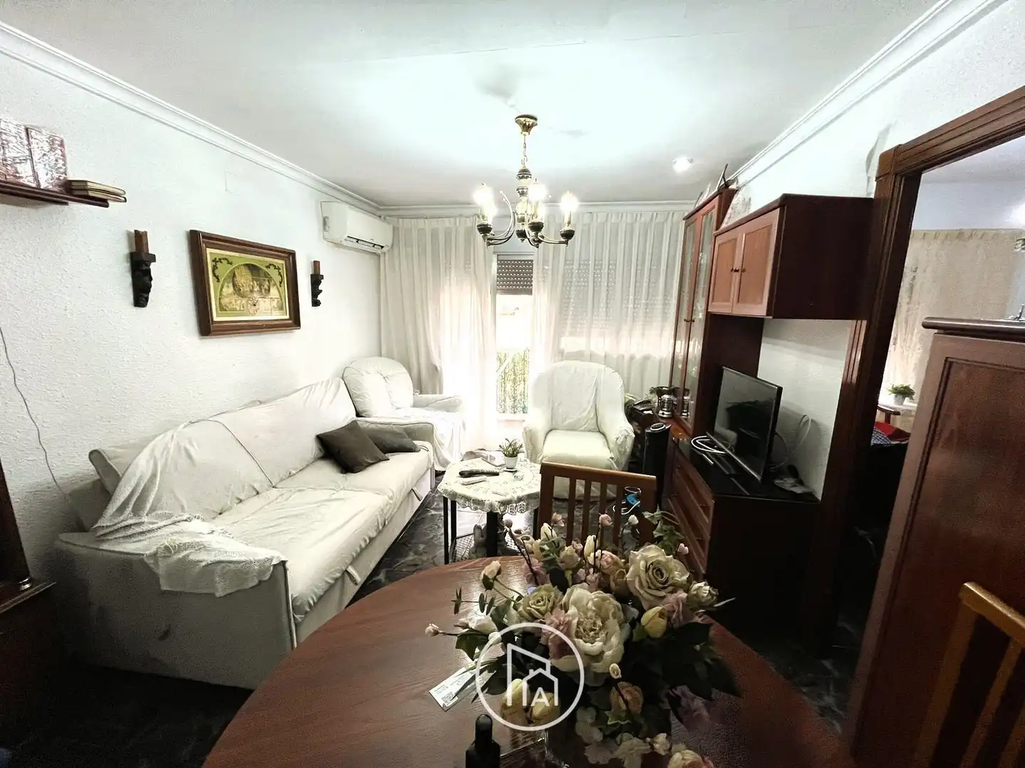 Living room of Flat for sale in Valencia  with Air Conditioner, Heating and Balcony