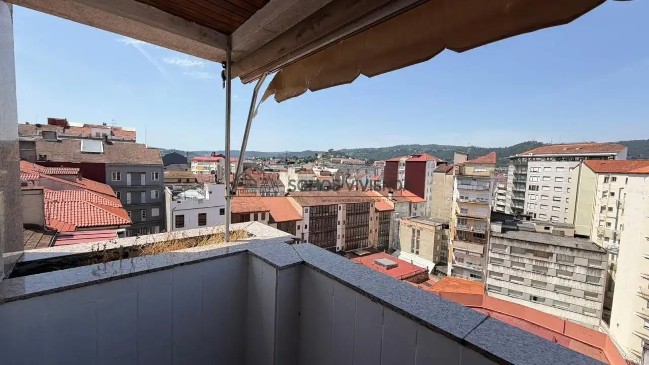 Balcony of Flat for sale in Ourense Capital   with Heating, Parquet flooring and Balcony