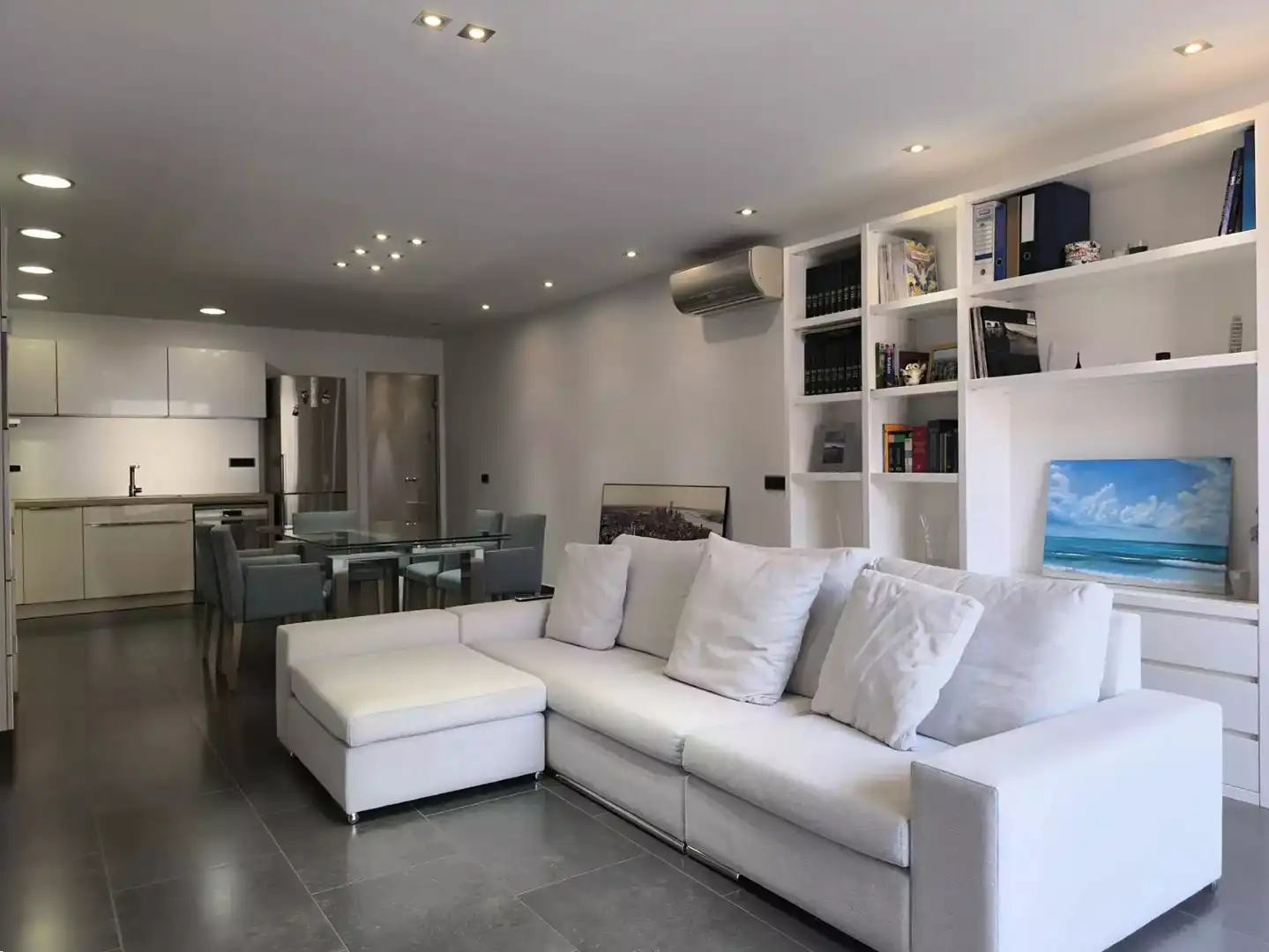 Living room of Flat for sale in Hostalric  with Air Conditioner, Heating and Terrace