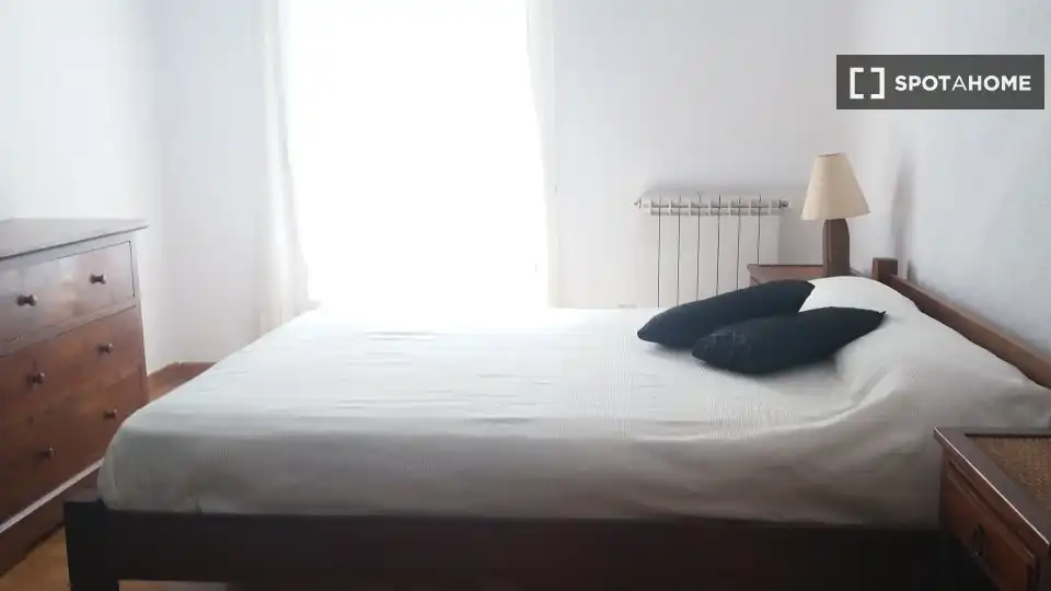 Bedroom of Flat for share in Madrid  with Air Conditioner, Heating and Terrace